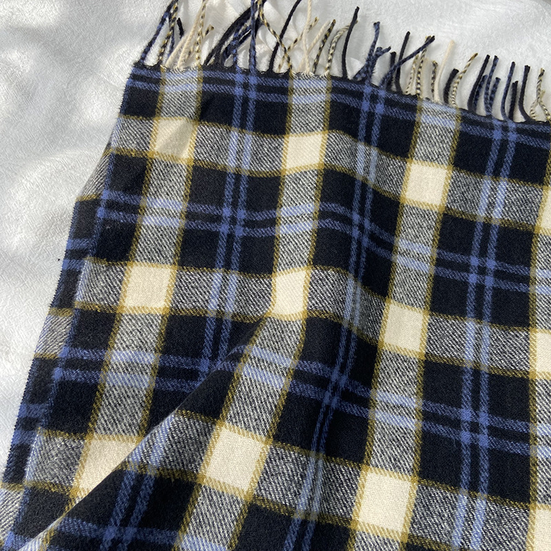 チェック 服 暖かチェック柄マフラー レディース 防寒小物 4色展開