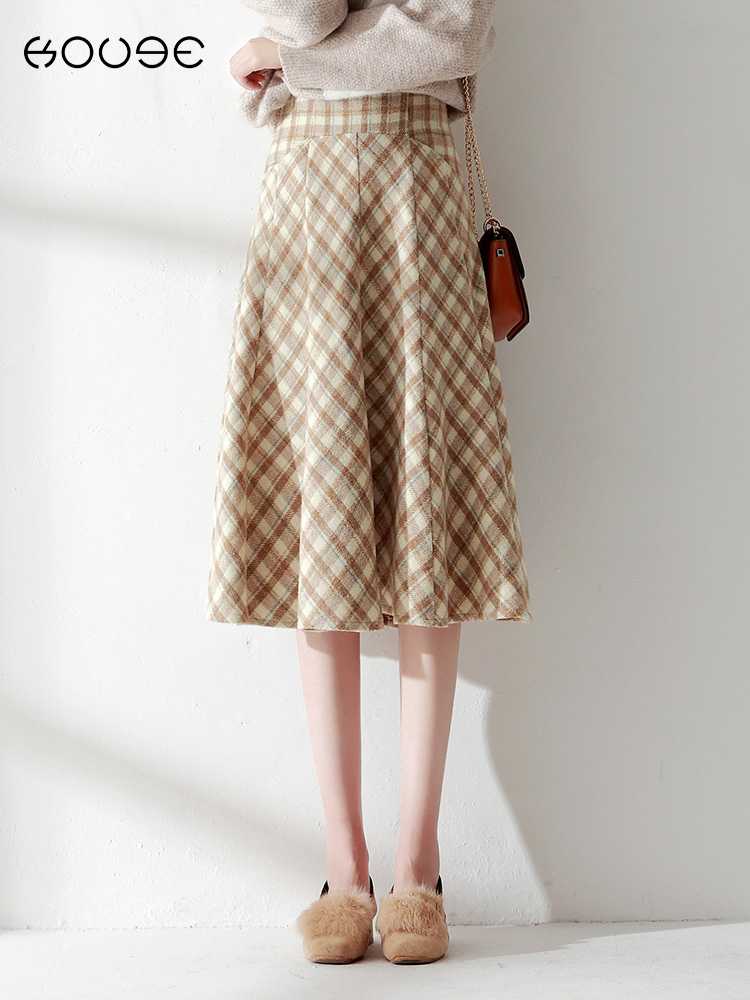 チェック服 クラシックチェック柄フレアスカート