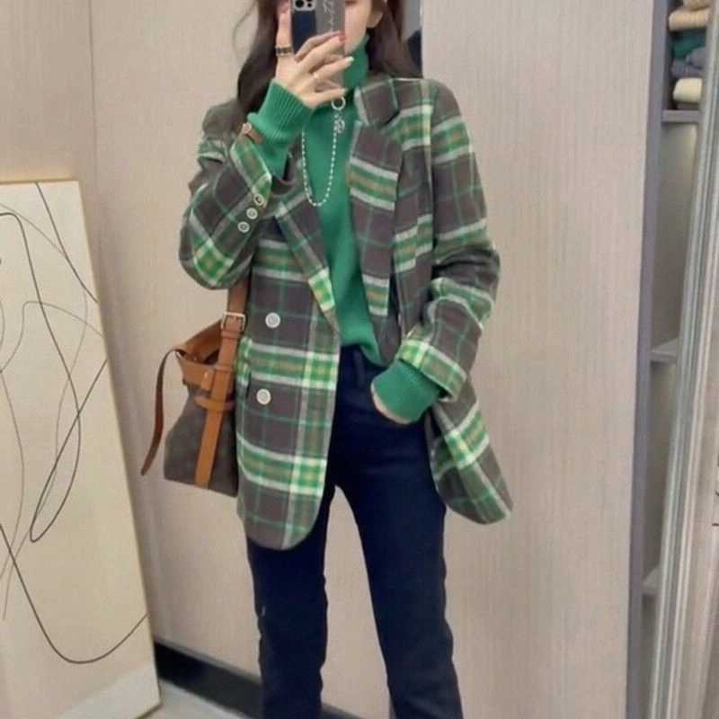チェック服 格子柄デザインジャケット