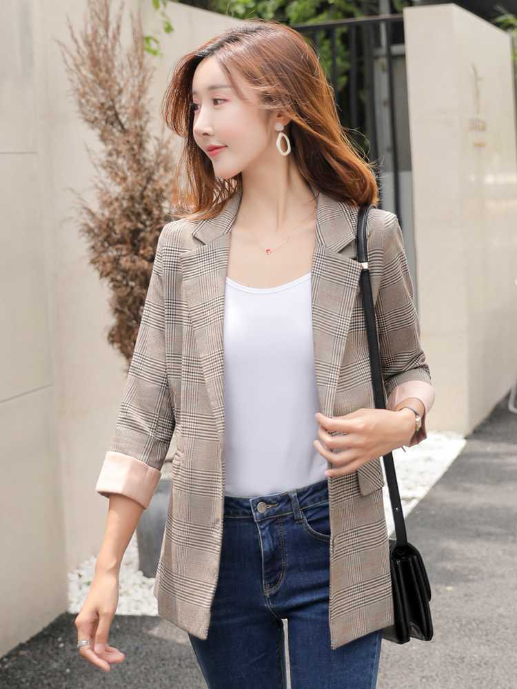 チェック服 チェック柄ショート丈ジャケット