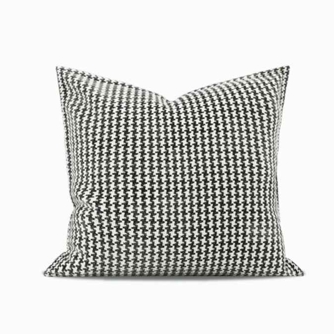 チェック 服 千鳥格子柄クッションカバー