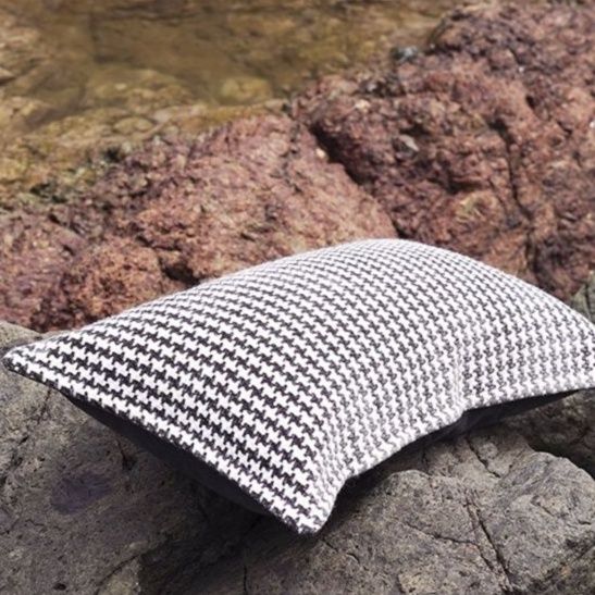 チェック 服 千鳥格子柄クッションカバー