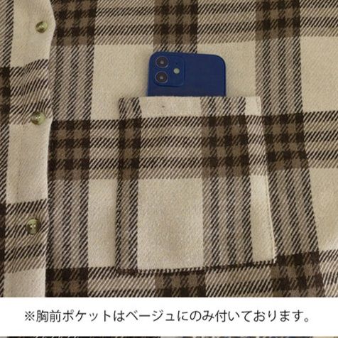 チェック 服 裏起毛チェックシャツジャケット ゆったりアウター