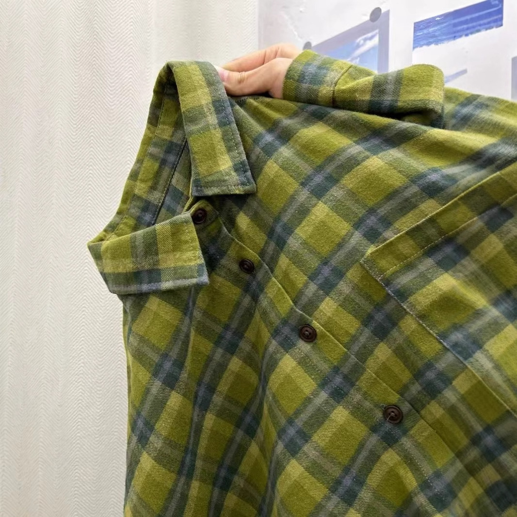 チェック 服 レディース長袖チェック柄シャツゆったりおしゃれトップス