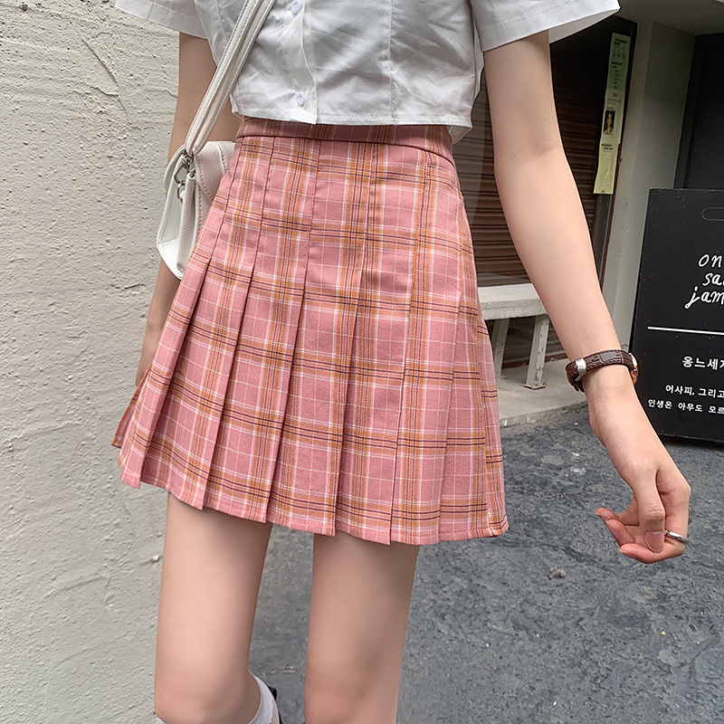 チェック服 チェック柄プリーツミニスカート
