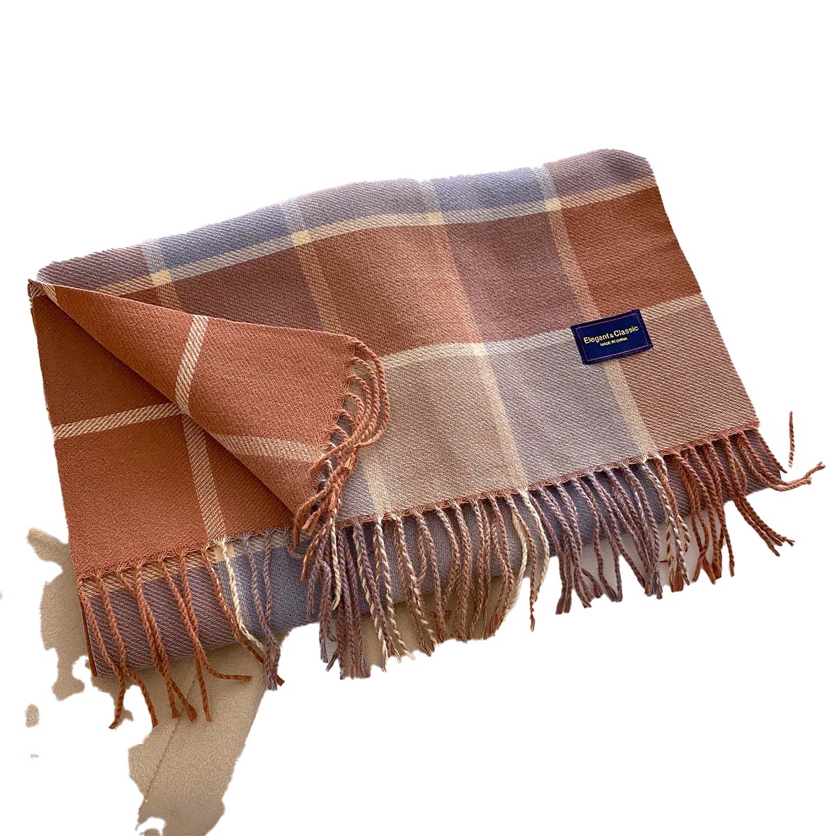 チェック 服 大判チェック柄マフラー 格子模様ストール 防寒