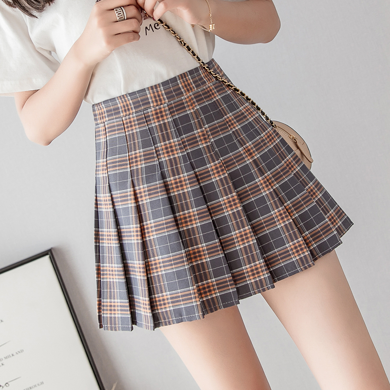 チェック服 チェック柄プリーツミニスカート