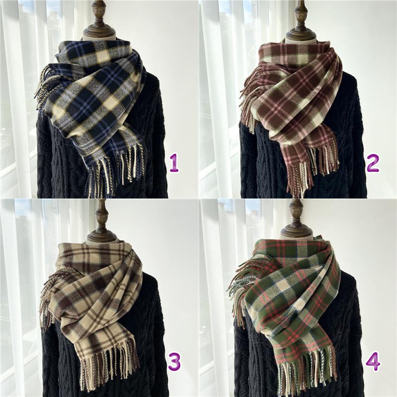 チェック 服 暖かチェック柄マフラー レディース 防寒小物 4色展開