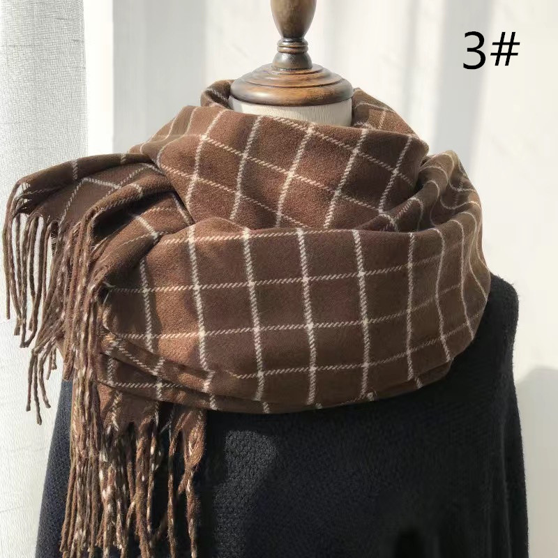 チェック 服 秋冬新作 大判マフラー チェック柄 襟巻き 防寒 厚手