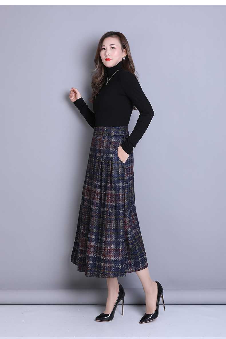 クラシカルプリーツチェックスカート