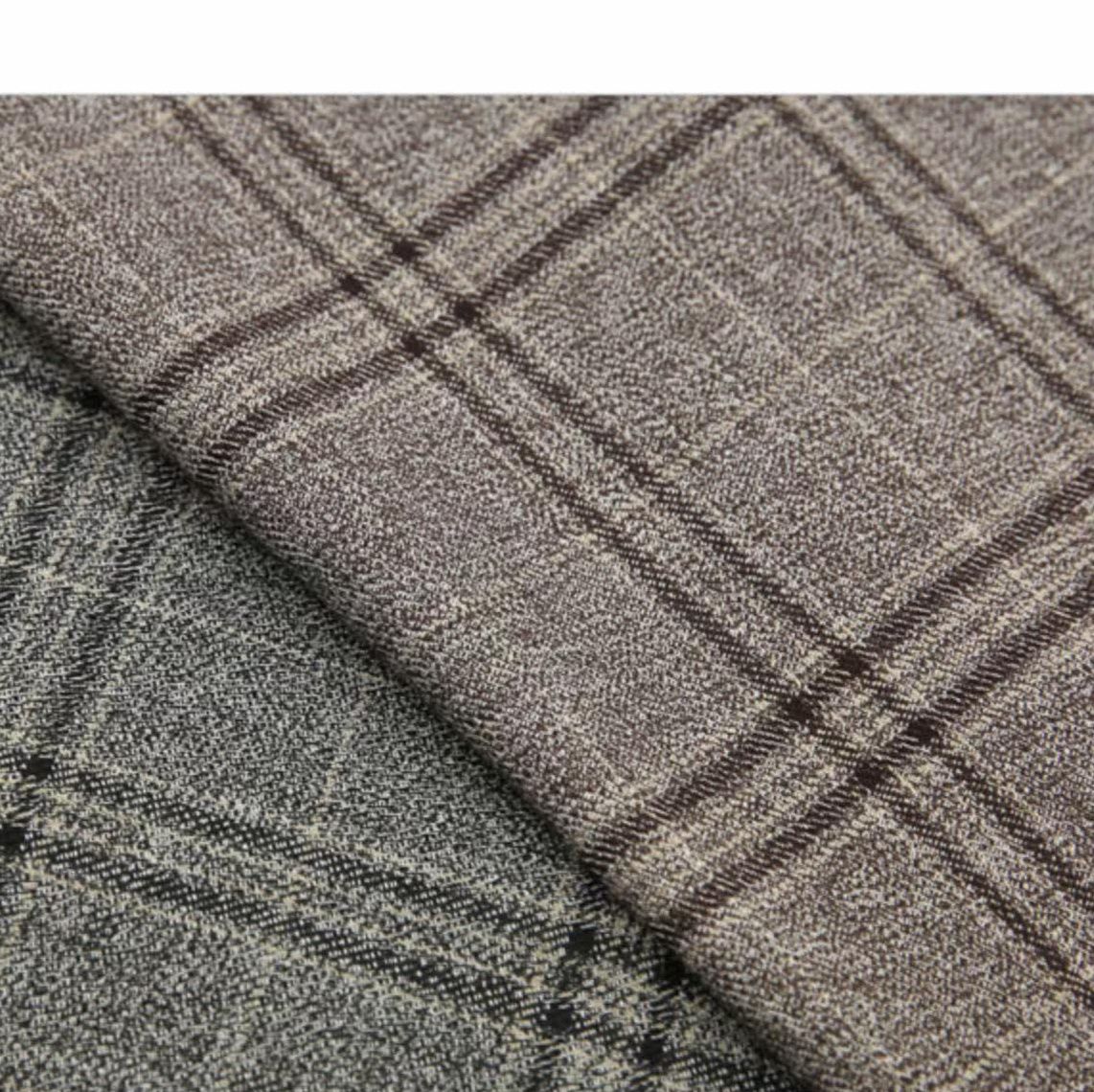 チェックスカート 裾フリル付き格子柄ラップ風ロングスカート