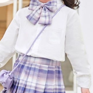 チェックスカート 防走光機能付き格子柄プリーツスカート