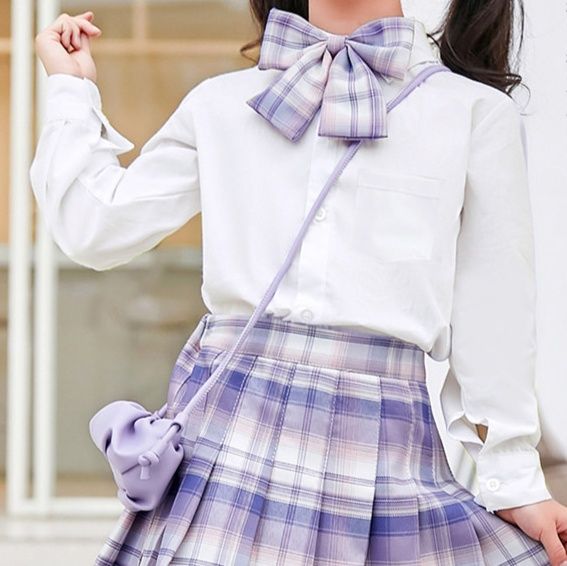 チェックスカート 防走光機能付き格子柄プリーツスカート