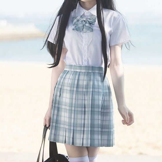 チェックスカート 学院風タータン柄プリーツスカート