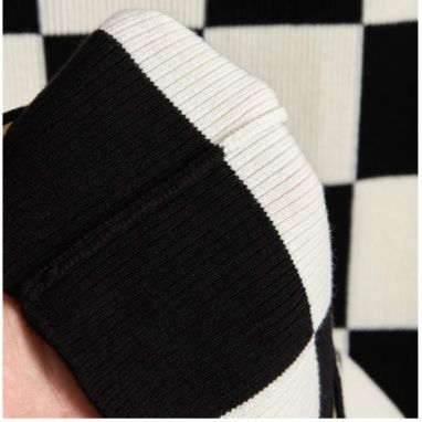 チェックスカート 市松模様ニットタイトスカート