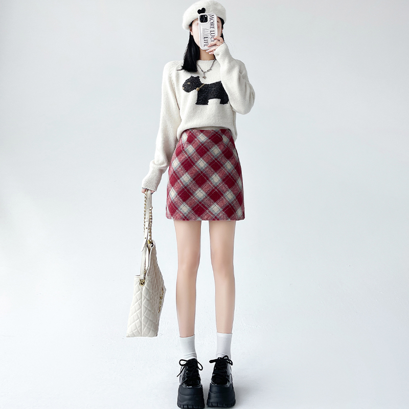 レトロ感が可愛い♡チェック柄ミニスカート