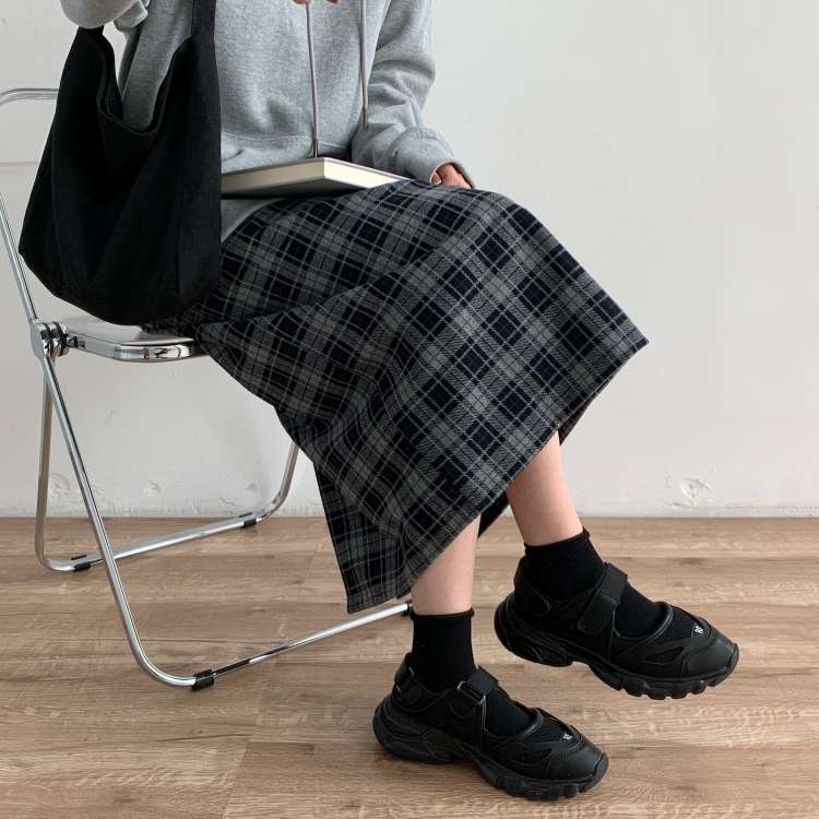 クラシック ロング丈 チェックスカート