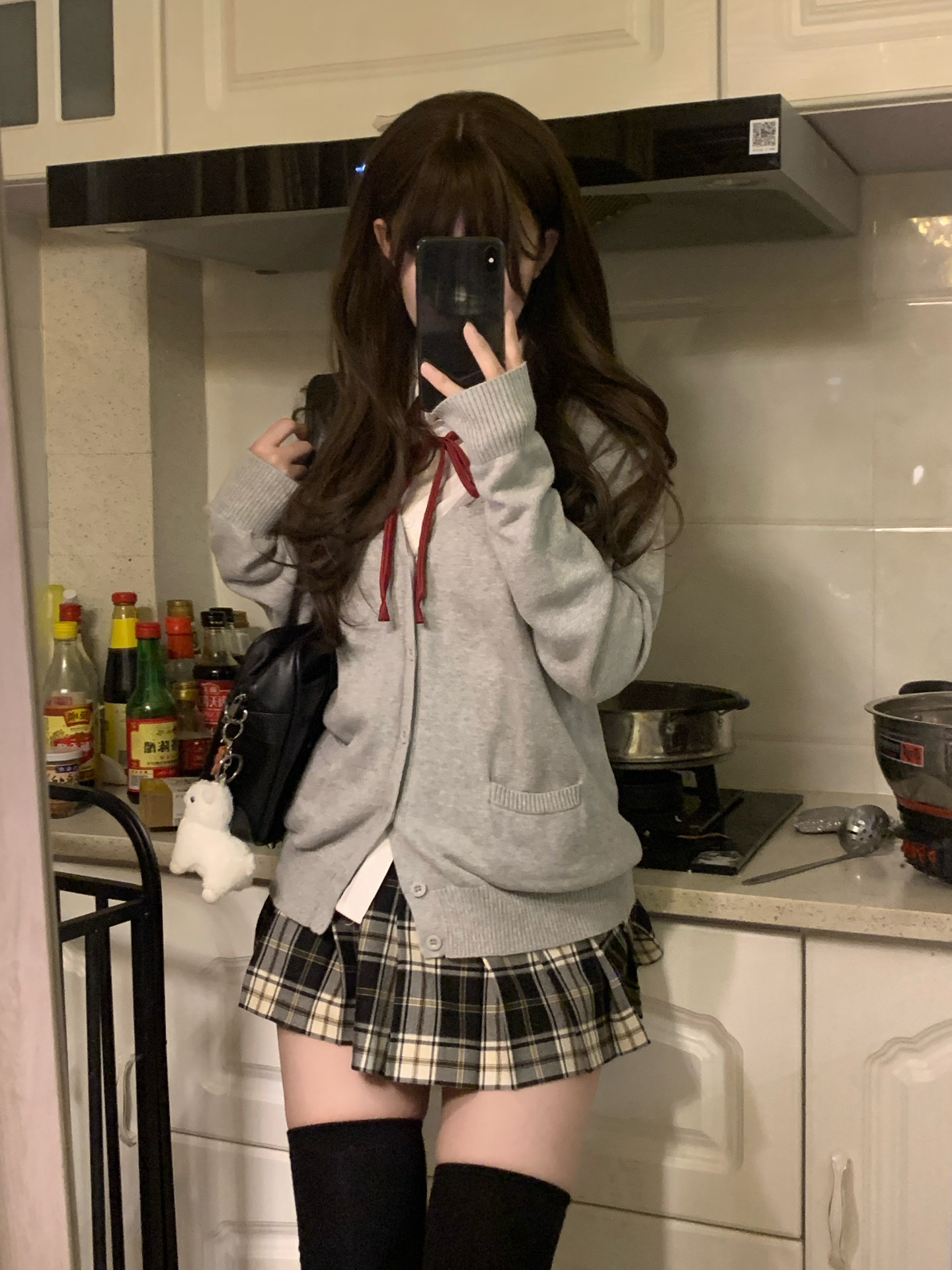 チェックスカート クラシック格子柄プリーツミニスカート