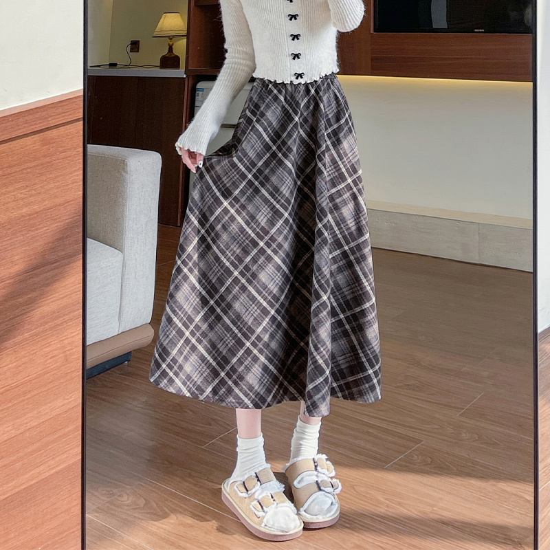 クラシカル プリーツチェックスカート