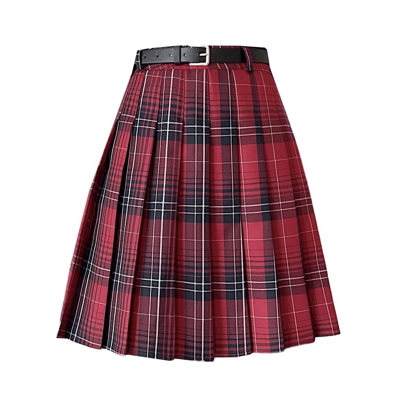 プリーツチェックスカート クラシカル制服風