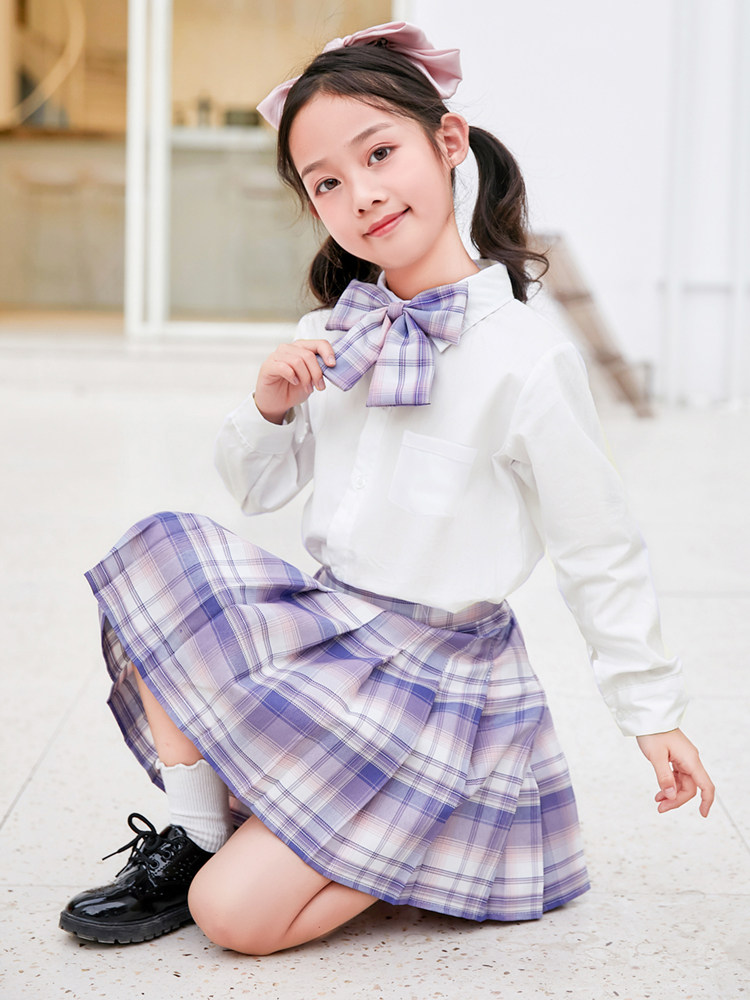 チェックスカート 防走光機能付き格子柄プリーツスカート