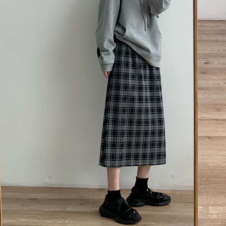 クラシック ロング丈 チェックスカート