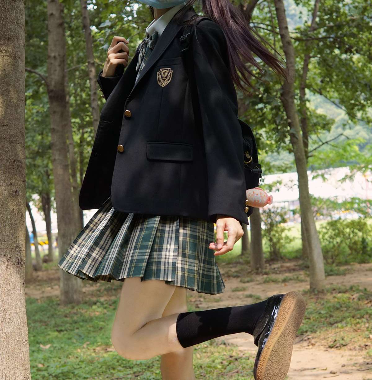 チェックスカート 優美な学生風チェックプリーツスカート