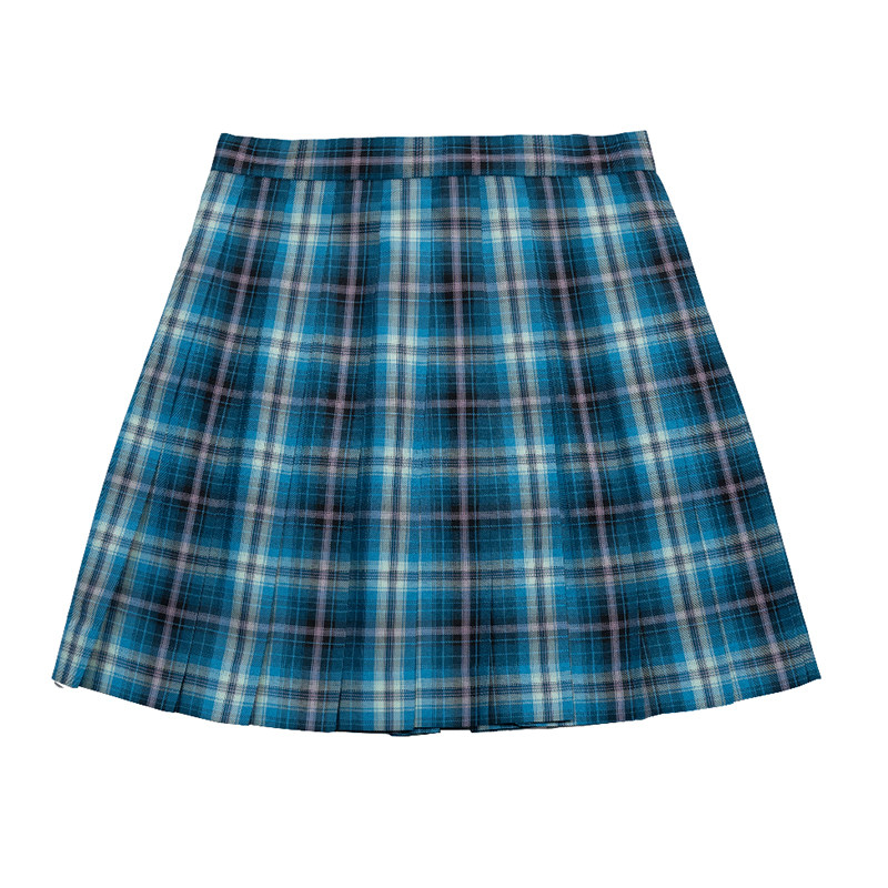 チェックスカート 学院風タータン柄プリーツスカート