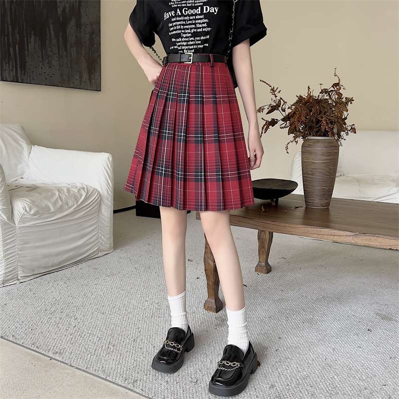 プリーツチェックスカート クラシカル制服風