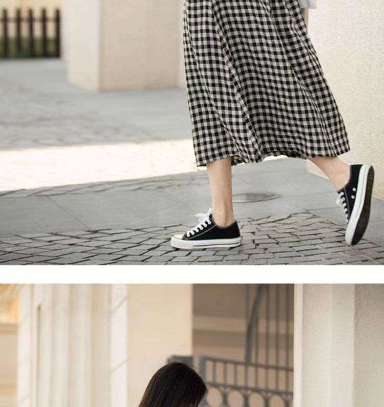 モダンチェックスカート ミモレ丈