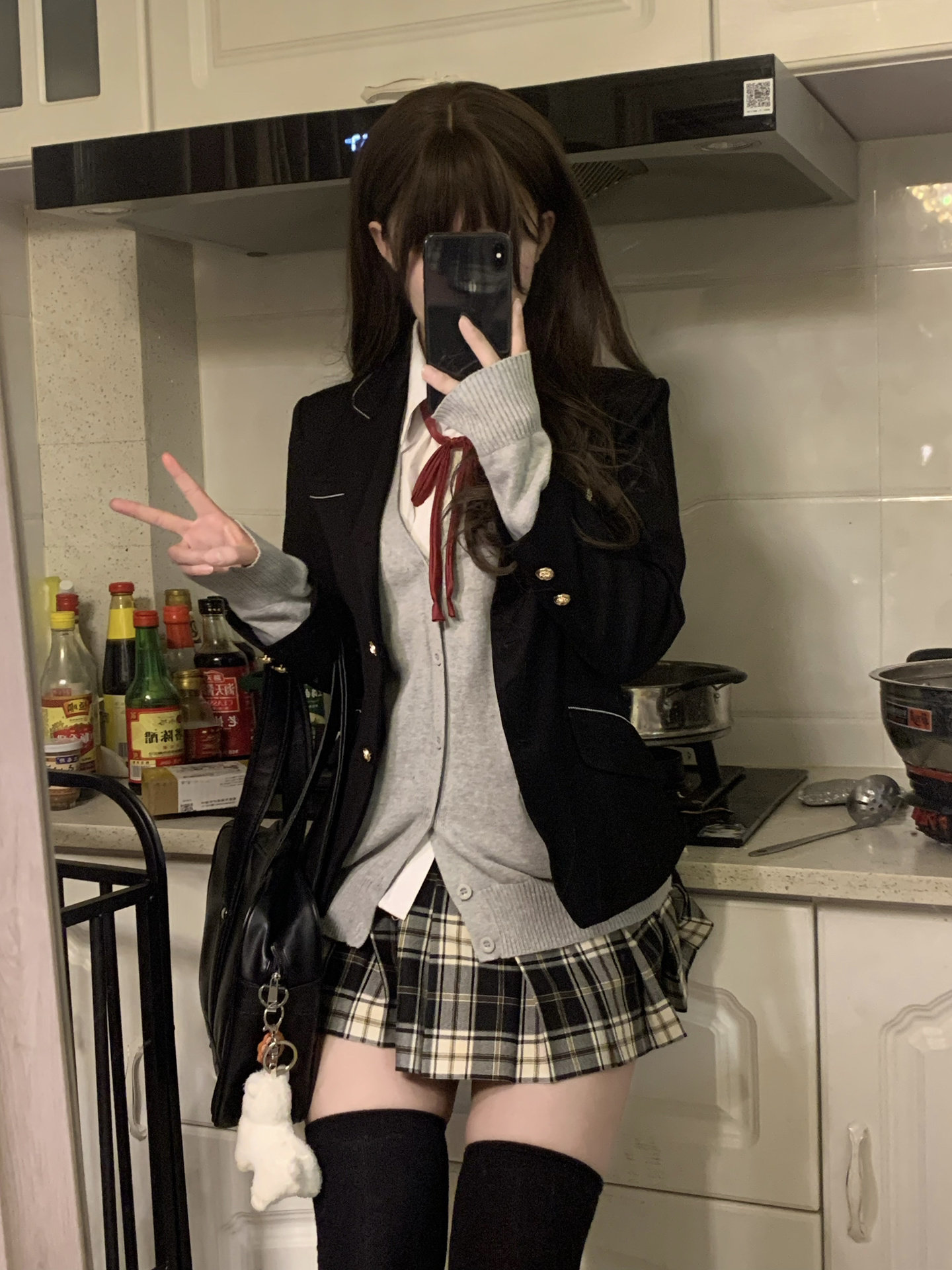 チェックスカート クラシック格子柄プリーツミニスカート