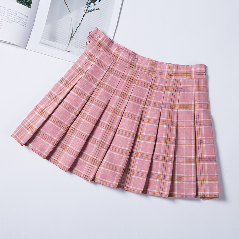 プリーツ ゆるふわ チェックスカート