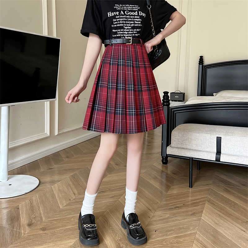 プリーツチェックスカート クラシカル制服風