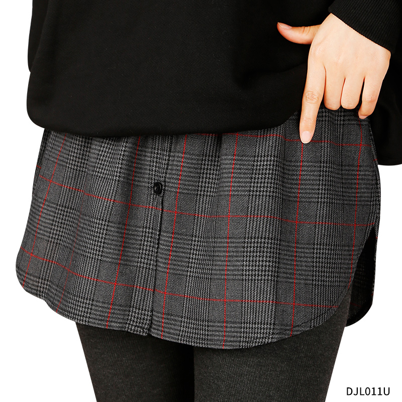 チェックスカート シンプル格子柄ミニスカート