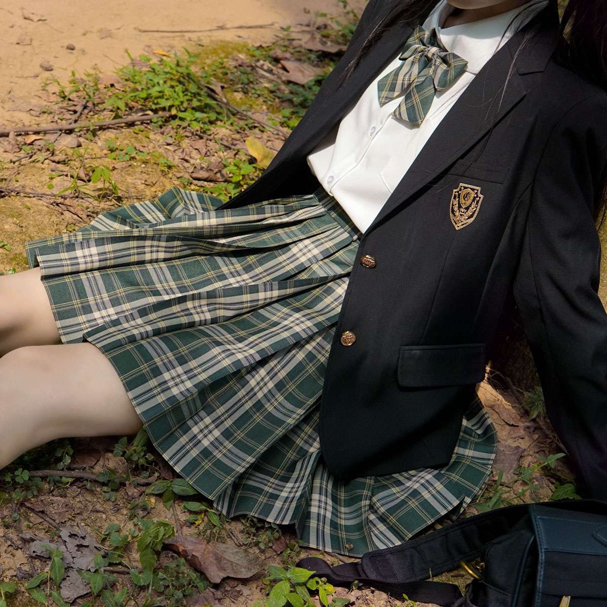 チェックスカート 優美な学生風チェックプリーツスカート