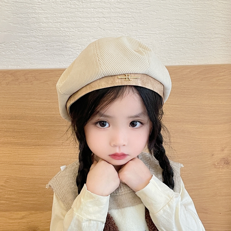 キッズ帽子 お洒落な小さな贅沢 子供用リボンベレー帽