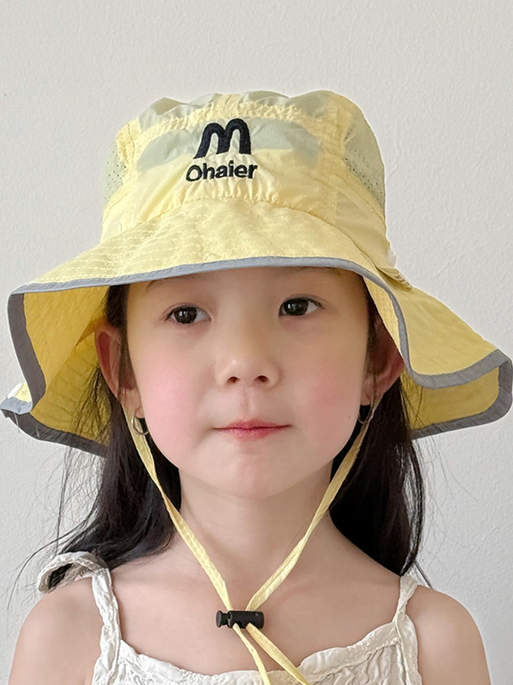 キッズ帽子 通気性抜群 お出かけ日よけ帽子