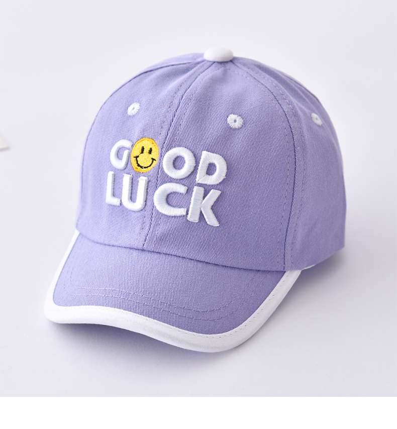 キッズ帽子 「GOOD LUCK」微笑みキッズキャップ