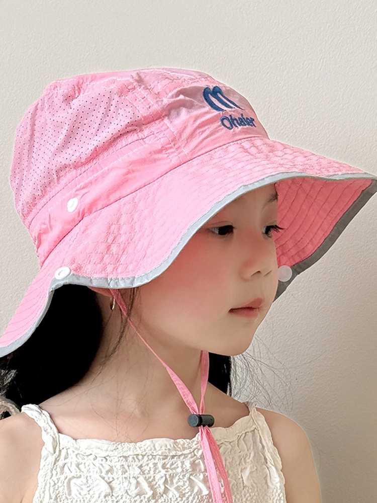 キッズ帽子 通気性抜群 お出かけ日よけ帽子