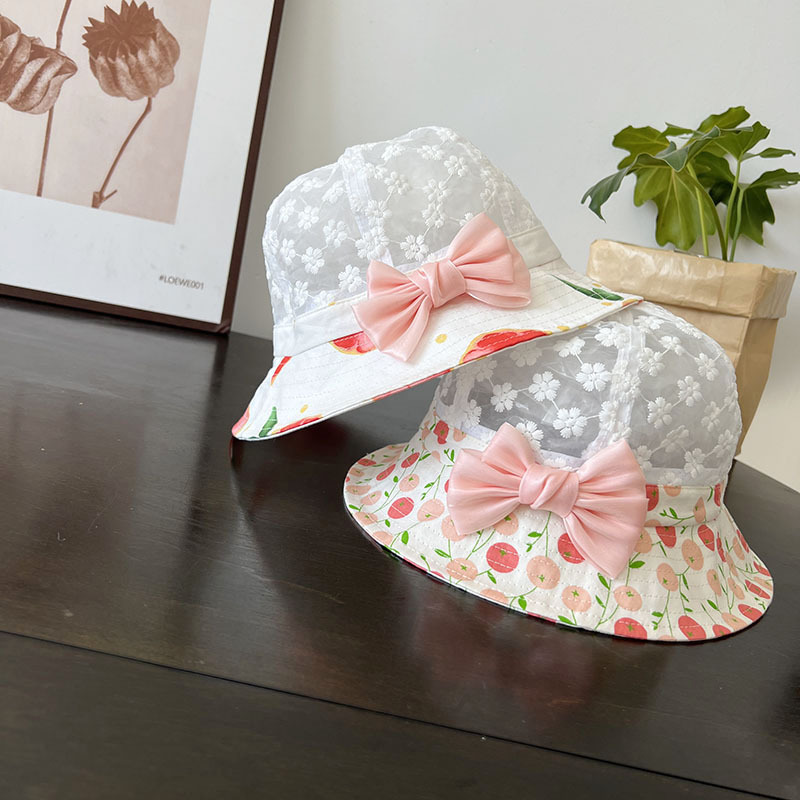 キッズ帽子 花と実りのあそびバケットハット