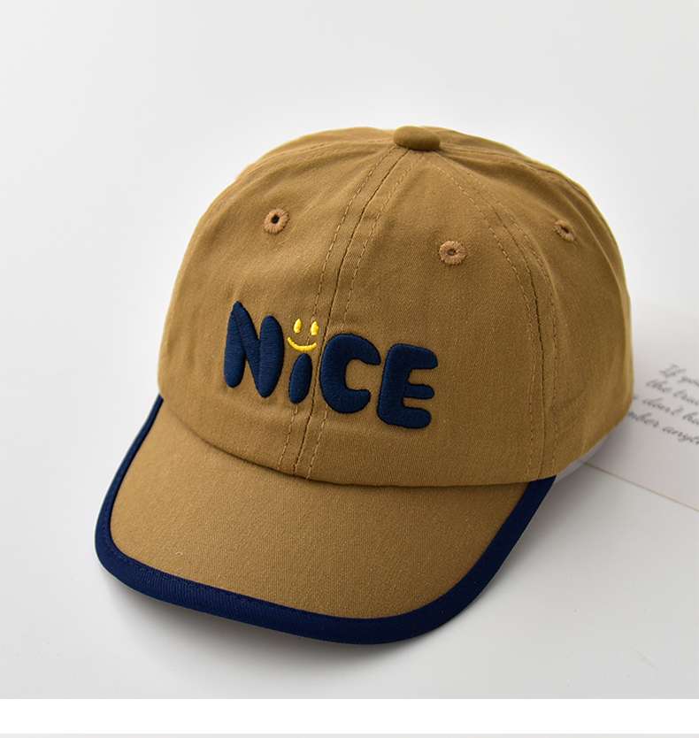 キッズ帽子 「NiCE」かわいいスマイルキッズキャップ