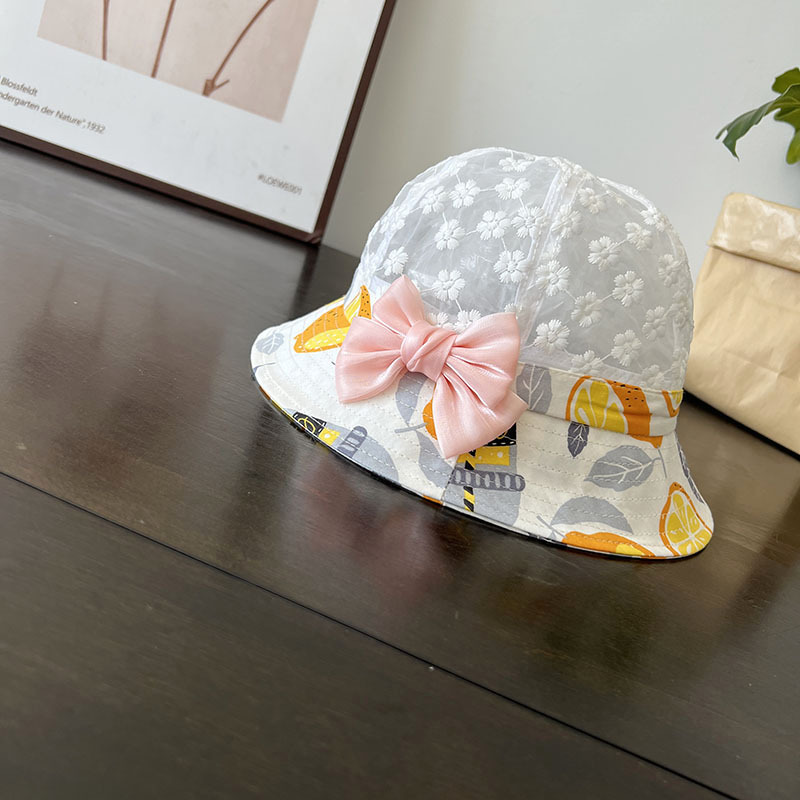 キッズ帽子 花と実りのあそびバケットハット