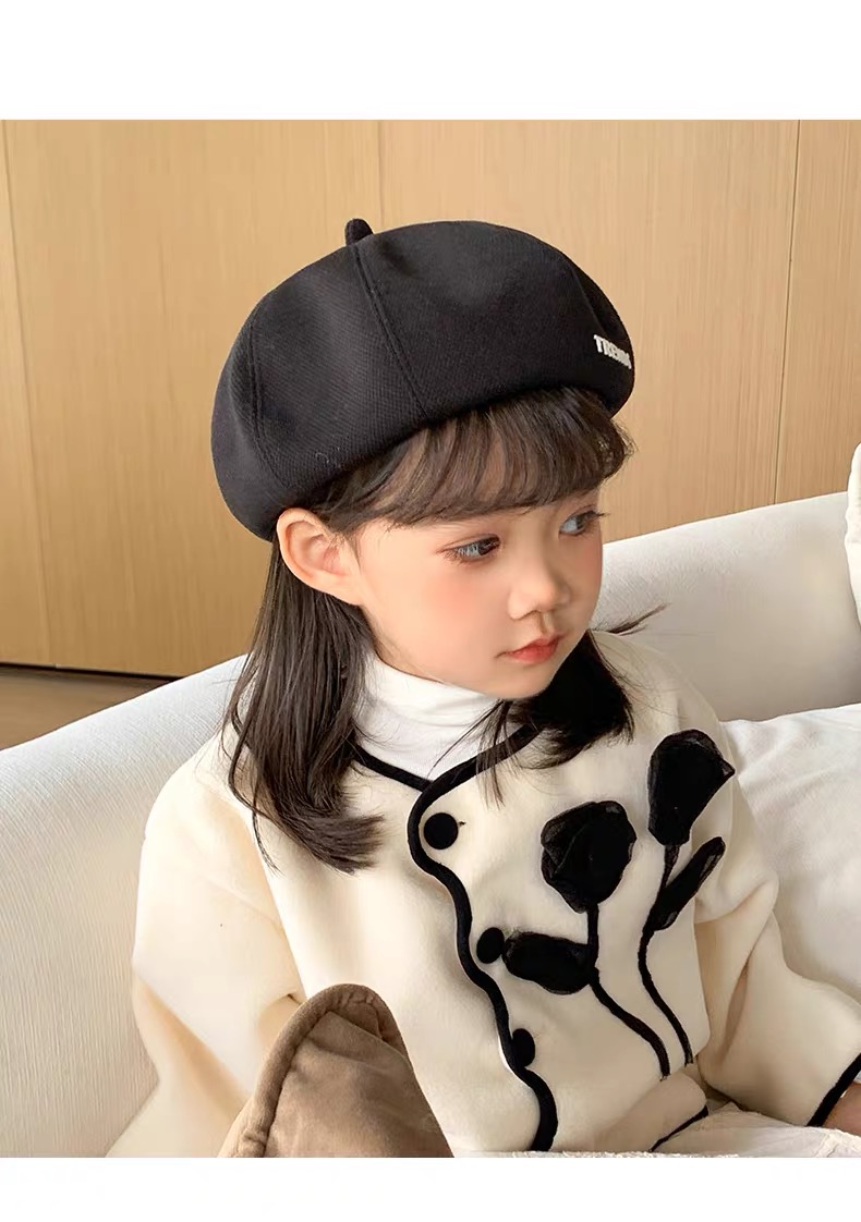 キッズ帽子 子供向けトレンド感覚ベレー帽
