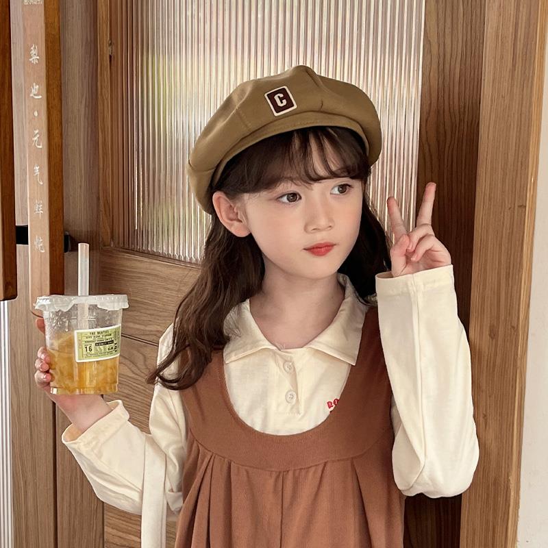 キッズ帽子 お出かけ上品キャスケット