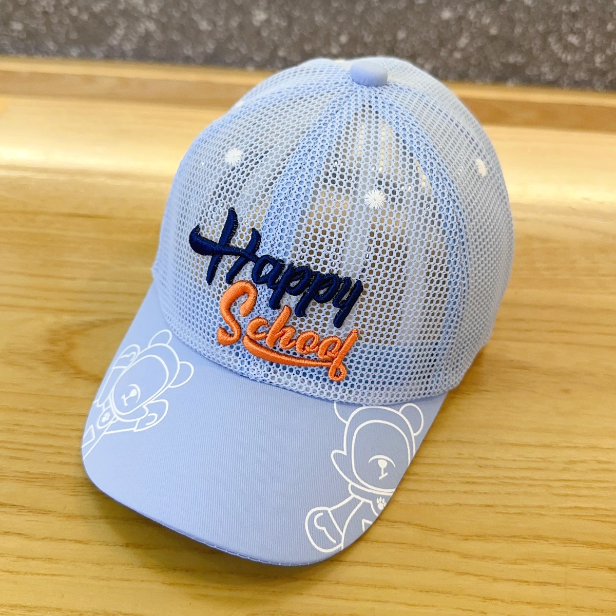 キッズ帽子 Happy school メッシュキャップ
