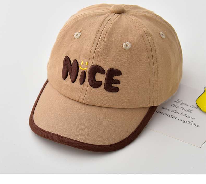 キッズ帽子 「NiCE」かわいいスマイルキッズキャップ