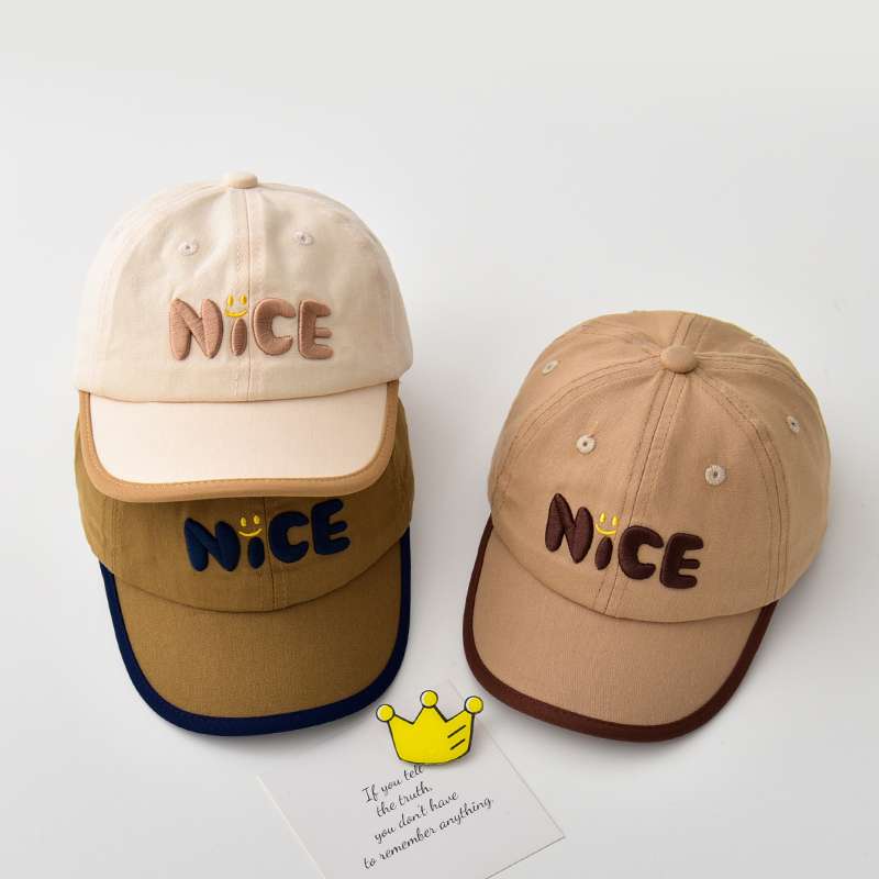 キッズ帽子 「NiCE」かわいいスマイルキッズキャップ