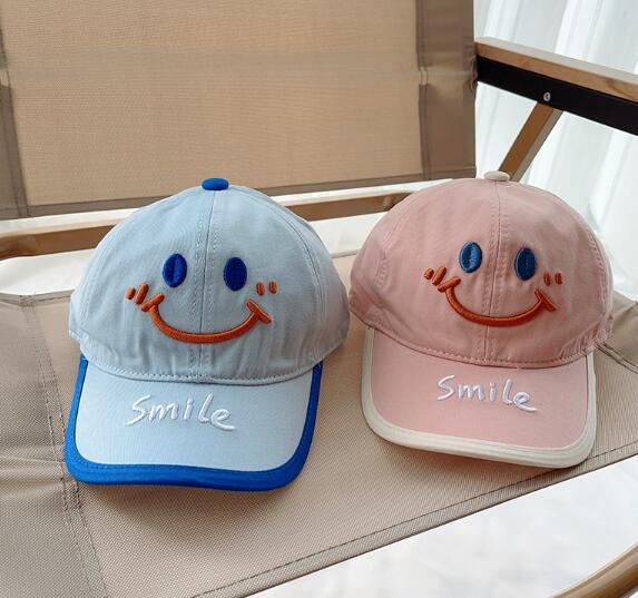 キッズ帽子 SMILE つば広帽子 日焼け対策に最適 