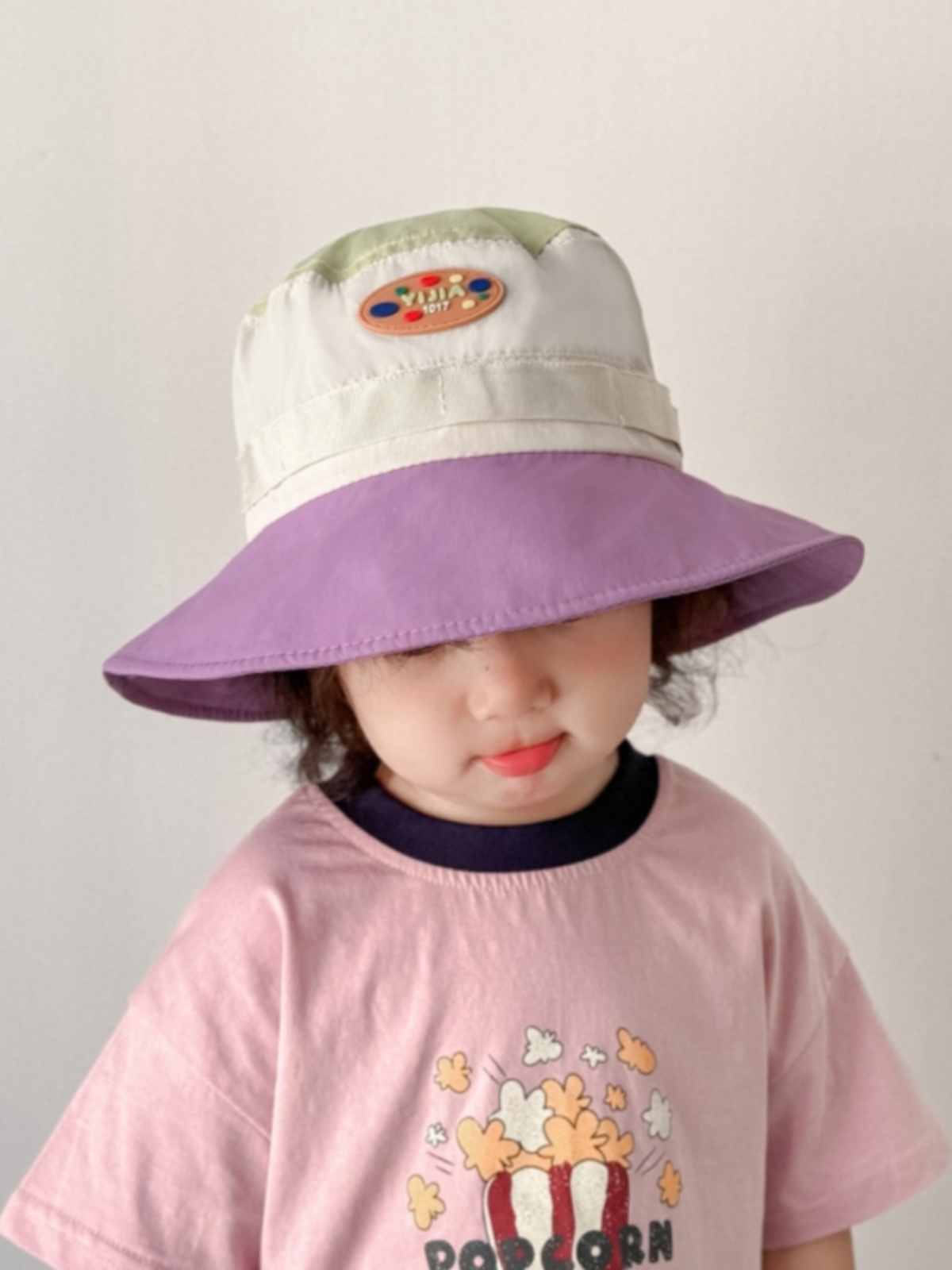キッズ帽子 カラフルバケットハット