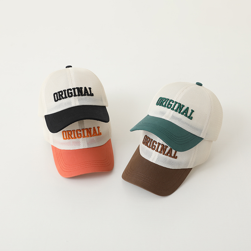 キッズ帽子 メッシュ文字入りキッズキャップ